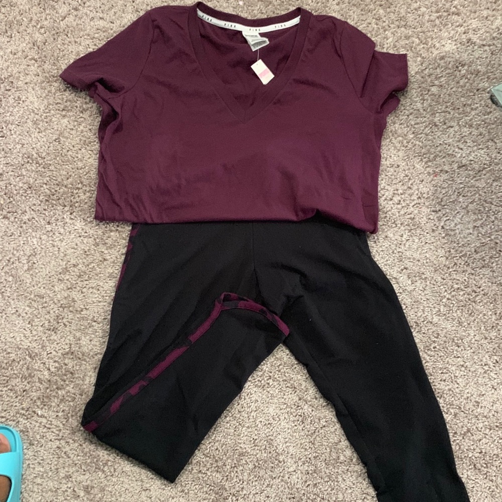 T-shirt and leggings
